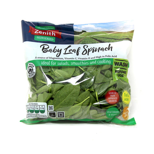 Baby Leaf Spinach (200g bag)